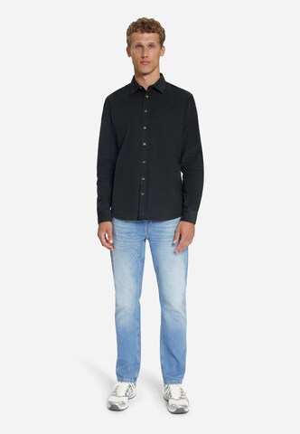 No Excess Regular fit Overhemd in Zwart