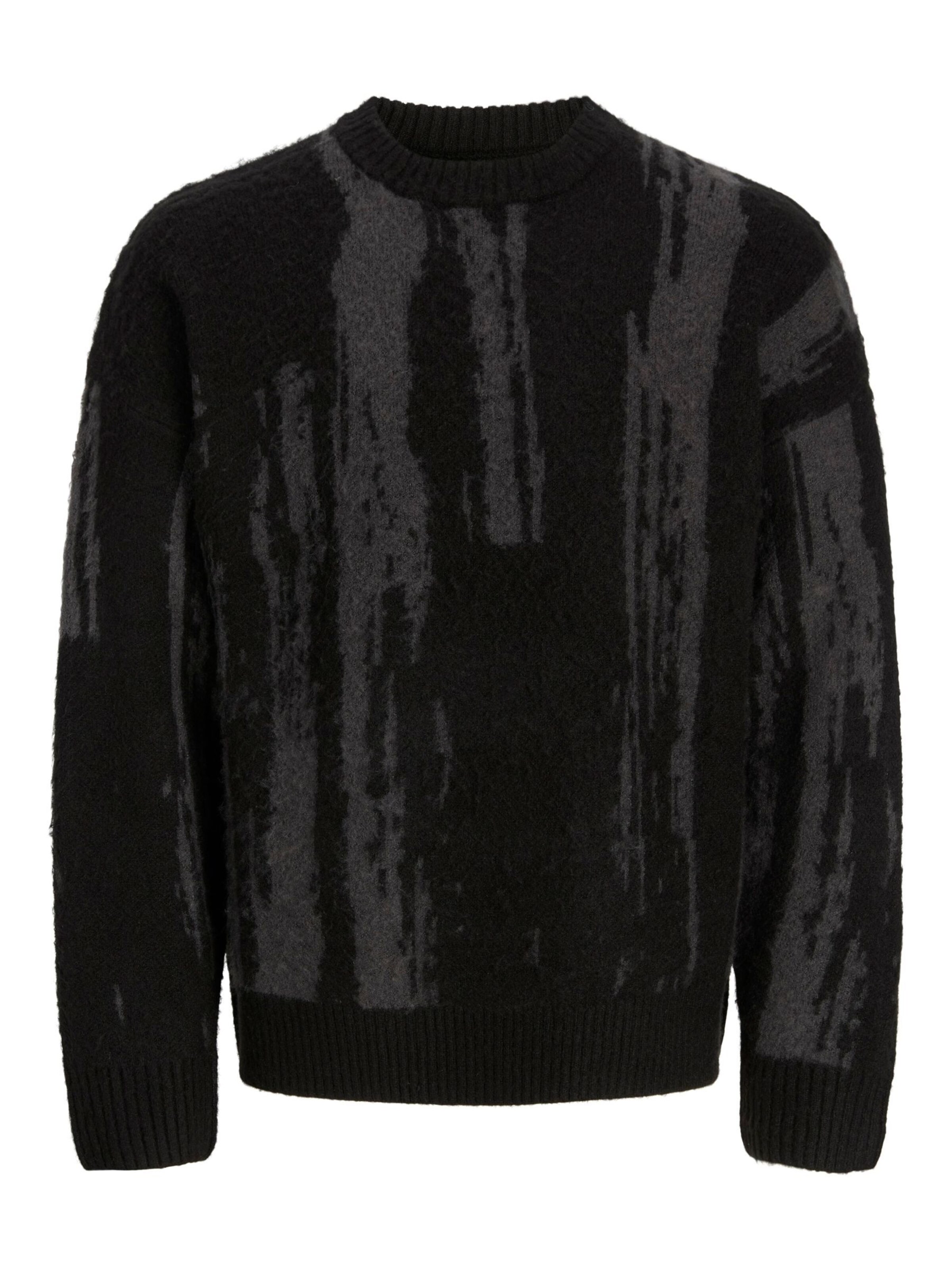 JACK & JONES Sweater in Black: front