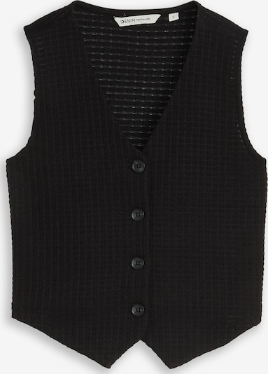TOM TAILOR DENIM Neuleliivi koossa XS värissä musta, Tuotenäkymä