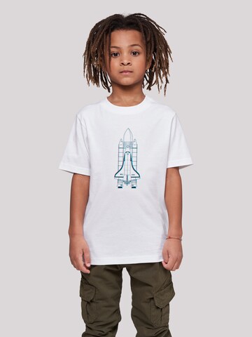 T-Shirt 'NASA' F4NT4STIC en blanc : devant