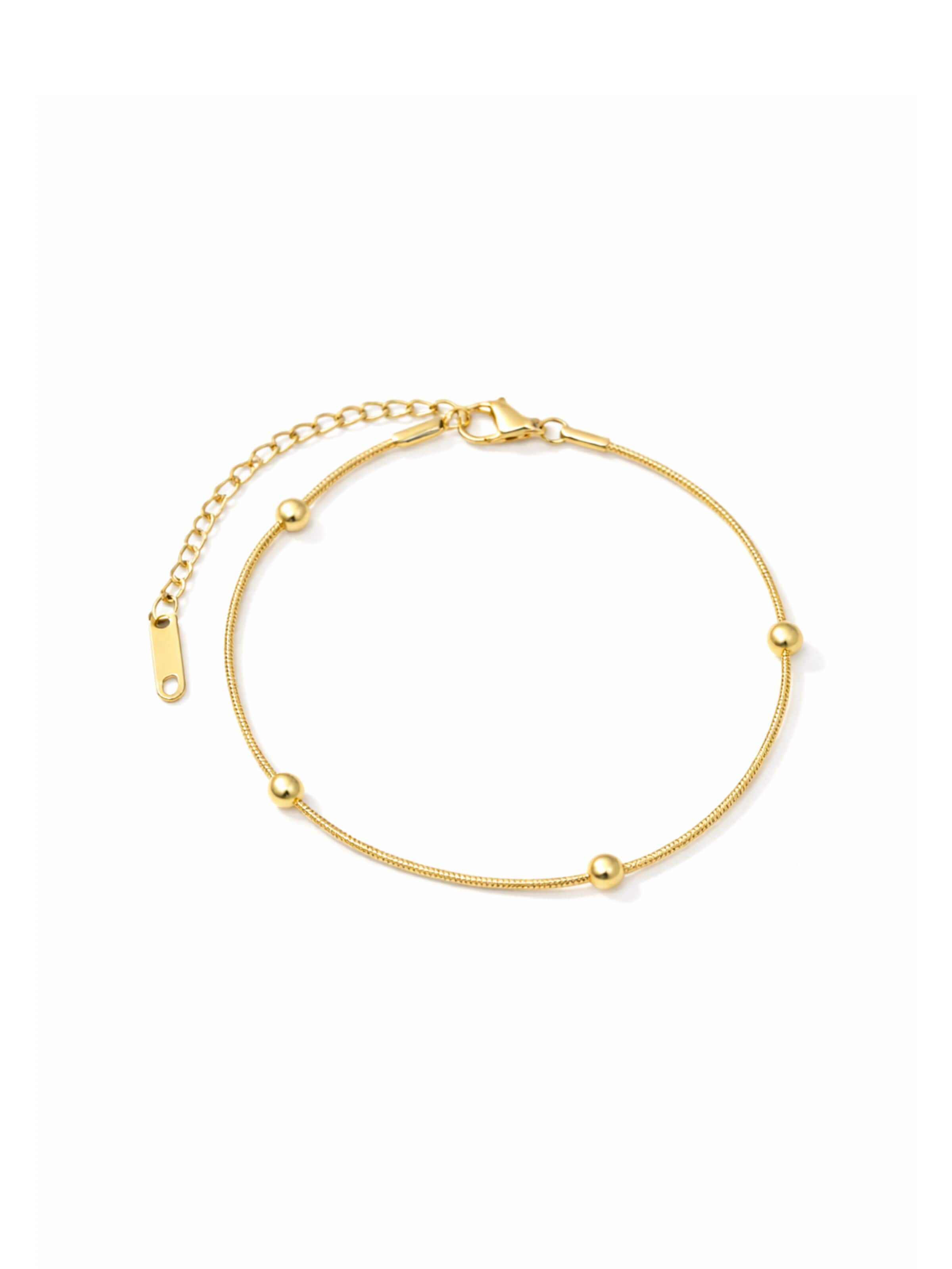 Pure Schmuck Armband 'Ball Harmony'‌‌‌‌‌‌‌ in Gold: Vorderseite