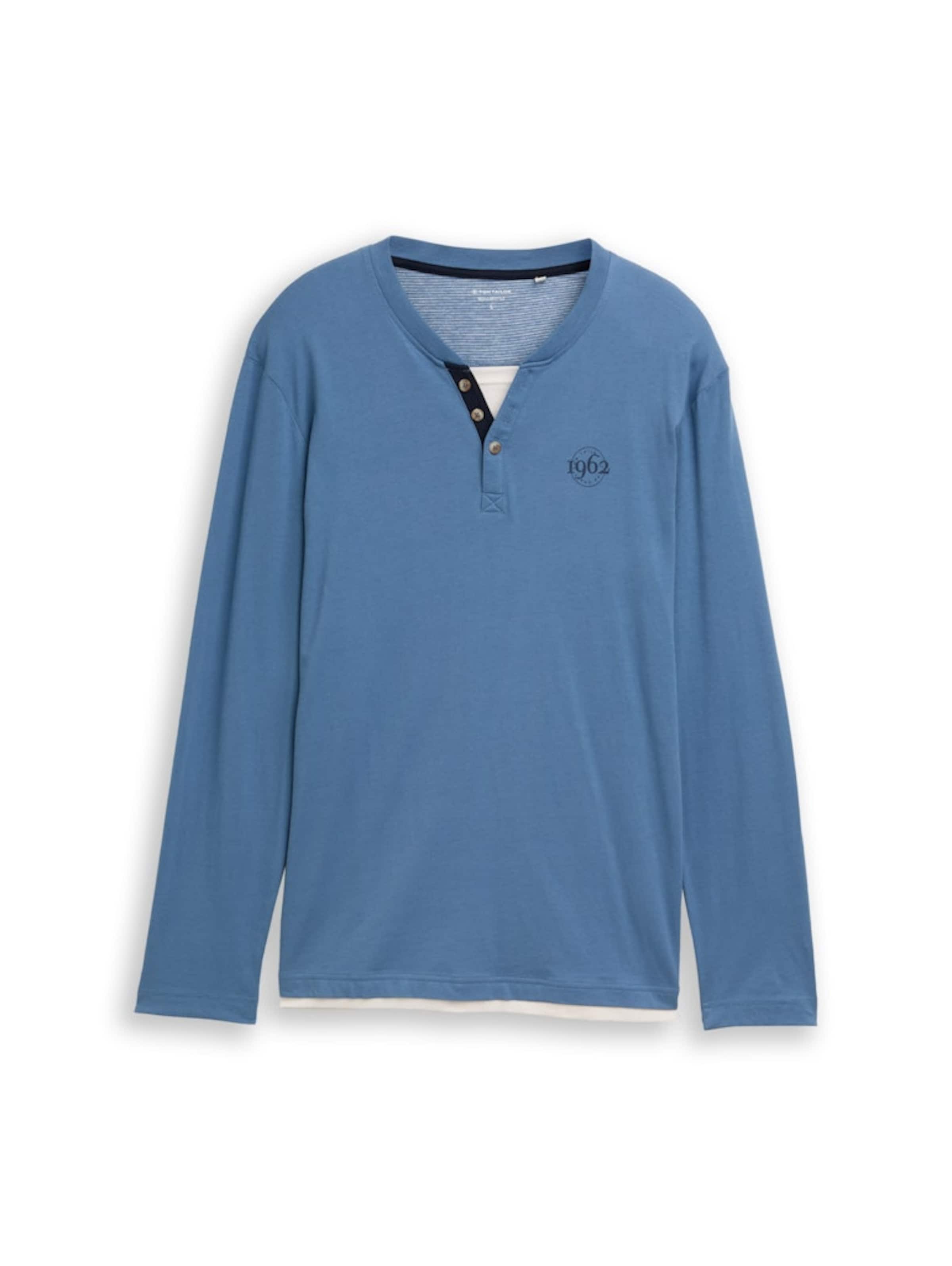 TOM TAILOR Shirt in Blue: front