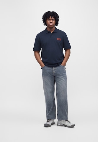 Jack & Jones Plus Majica 'JJRUSH' | modra barva