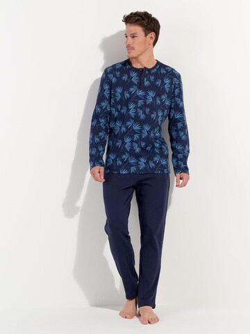 HOM Pyjama lang ' Rodrigo ' in Blauw