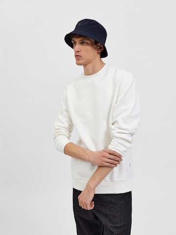 SELECTED HOMME Sweatshirt 'Hoffman' in Beige