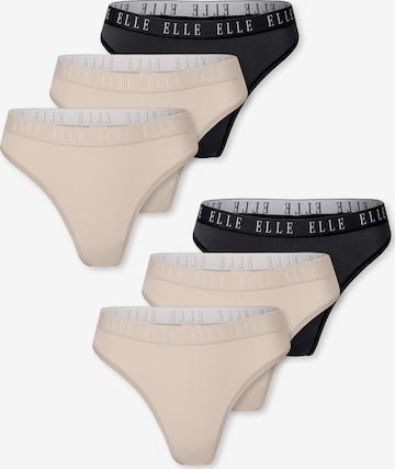 ELLE String ' Thong - ELLE LOGO ' in Mixed colours: front