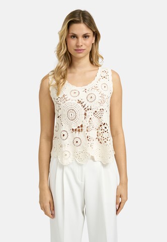 Milano Italy Top in Beige: front