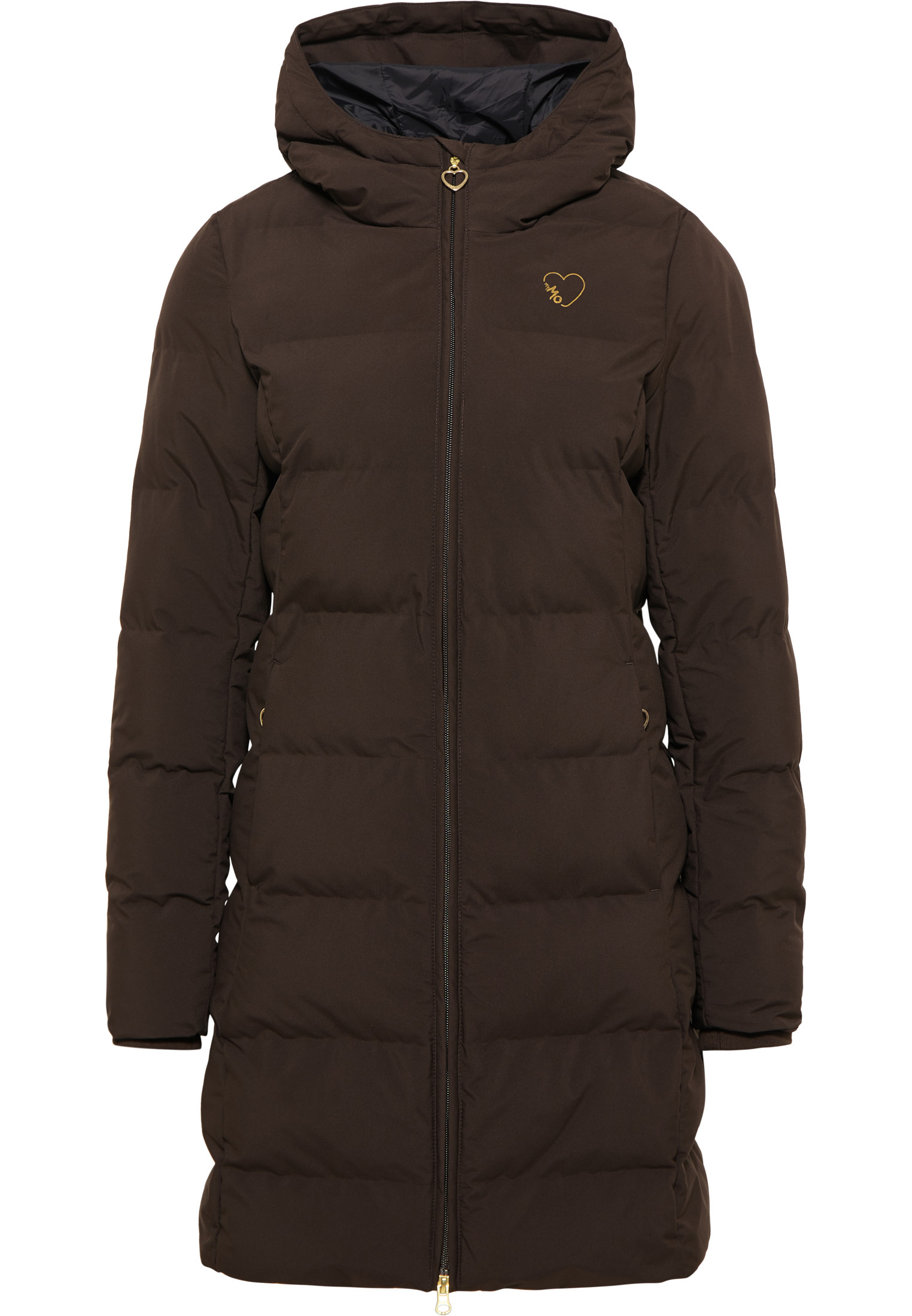 Taglie comode Abbigliamento MYMO Cappotto funzionale in Marrone Scuro Taglie comode Abbigliamento MYMO Cappotto funzionale in Marrone Scuro