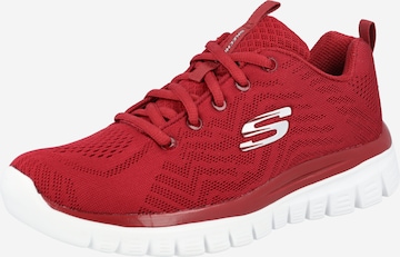 Sneaker low 'Graceful' de la SKECHERS pe roșu: față