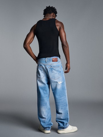 Bershka Loosefit Jeans i blå