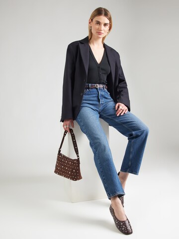 TOPSHOP Широка кройка Дънки в синьо