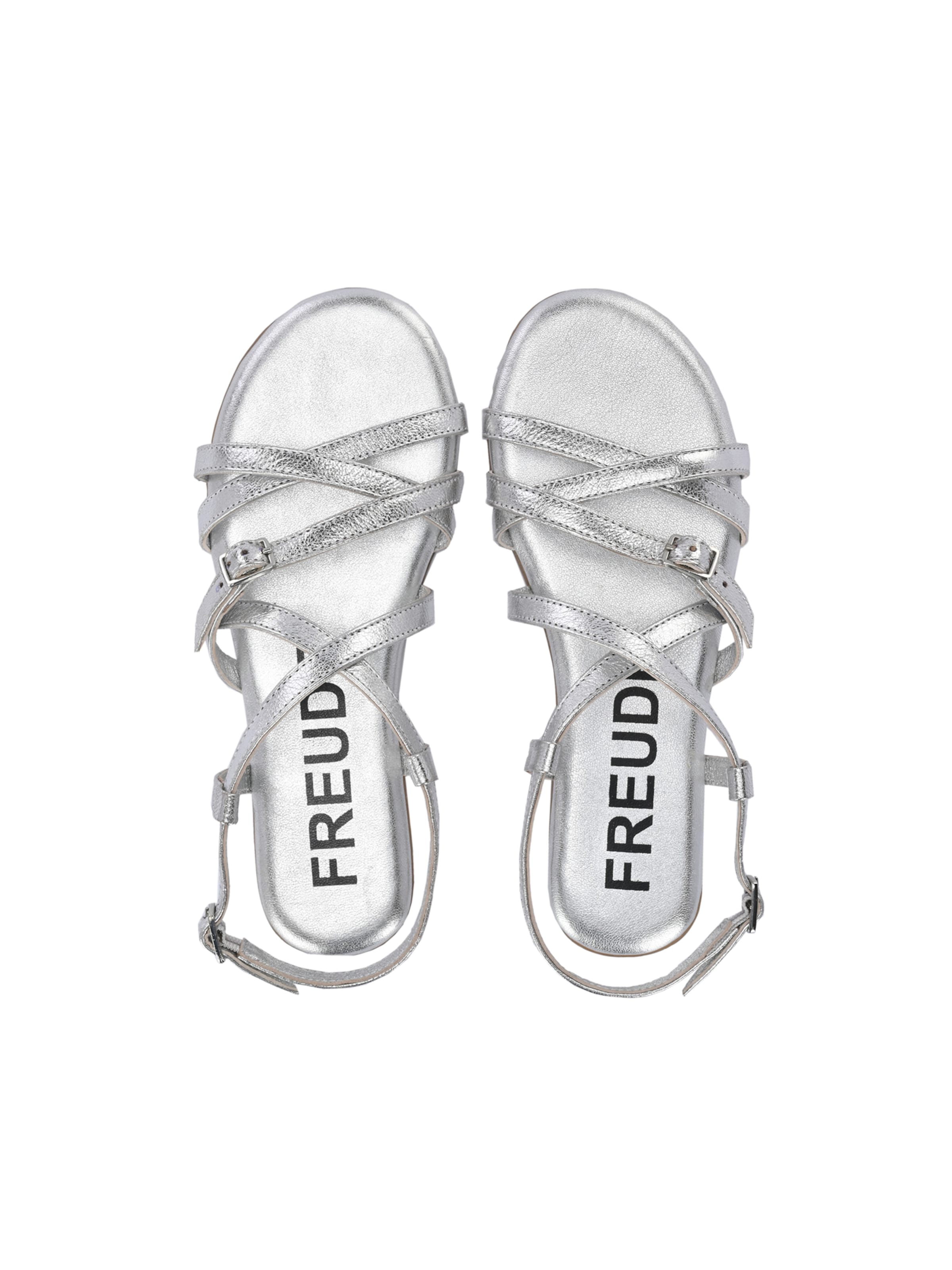FREUDE Sandalen met riem 'Antares' in Zilver