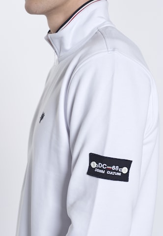 DENIM CULTURE - Sudadera 'SANTIAGO' en blanco