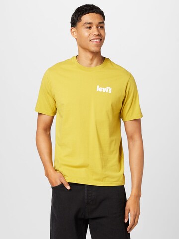 LEVI'S ® - Camisa 'Relaxed Fit Tee' em amarelo: frente