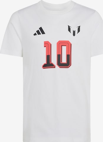 ADIDAS PERFORMANCE Funkční tričko 'Messi Name & Number' – bílá: přední strana
