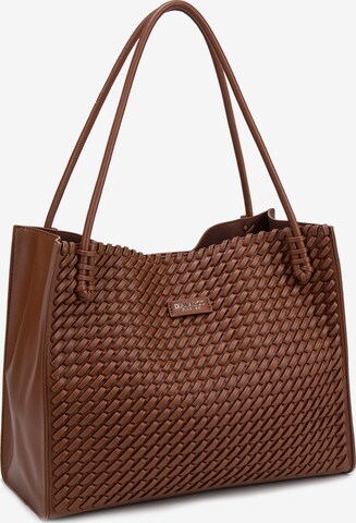 Shopper 'Borsa Shopper Silvana Elite - Pelle Vegana Intrecciata' di Diana&Co. in marrone: frontale