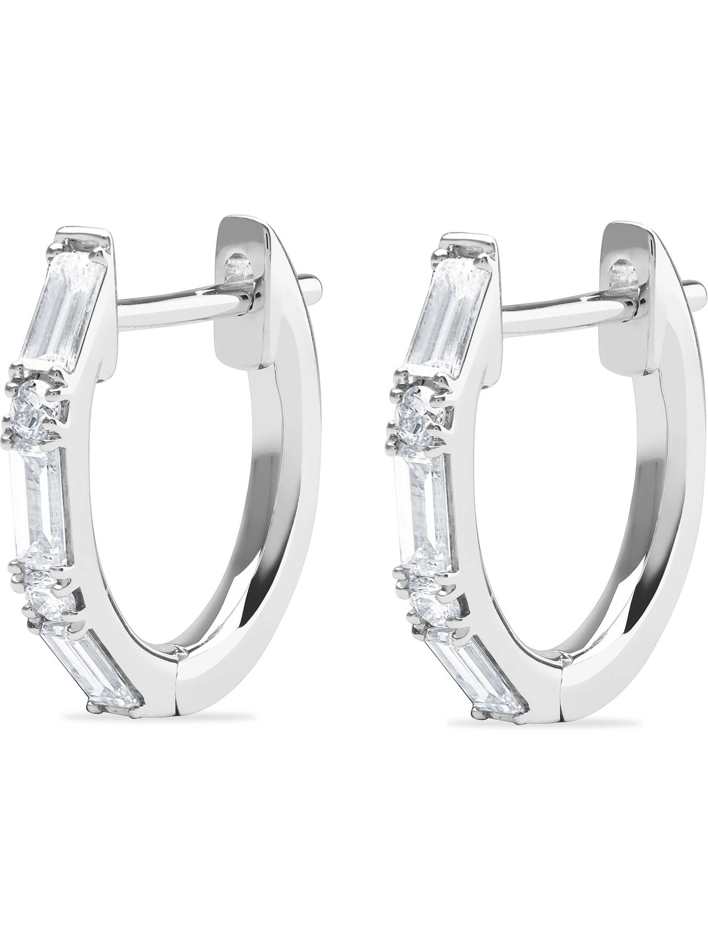 CHRIST Earrings in Silver: front