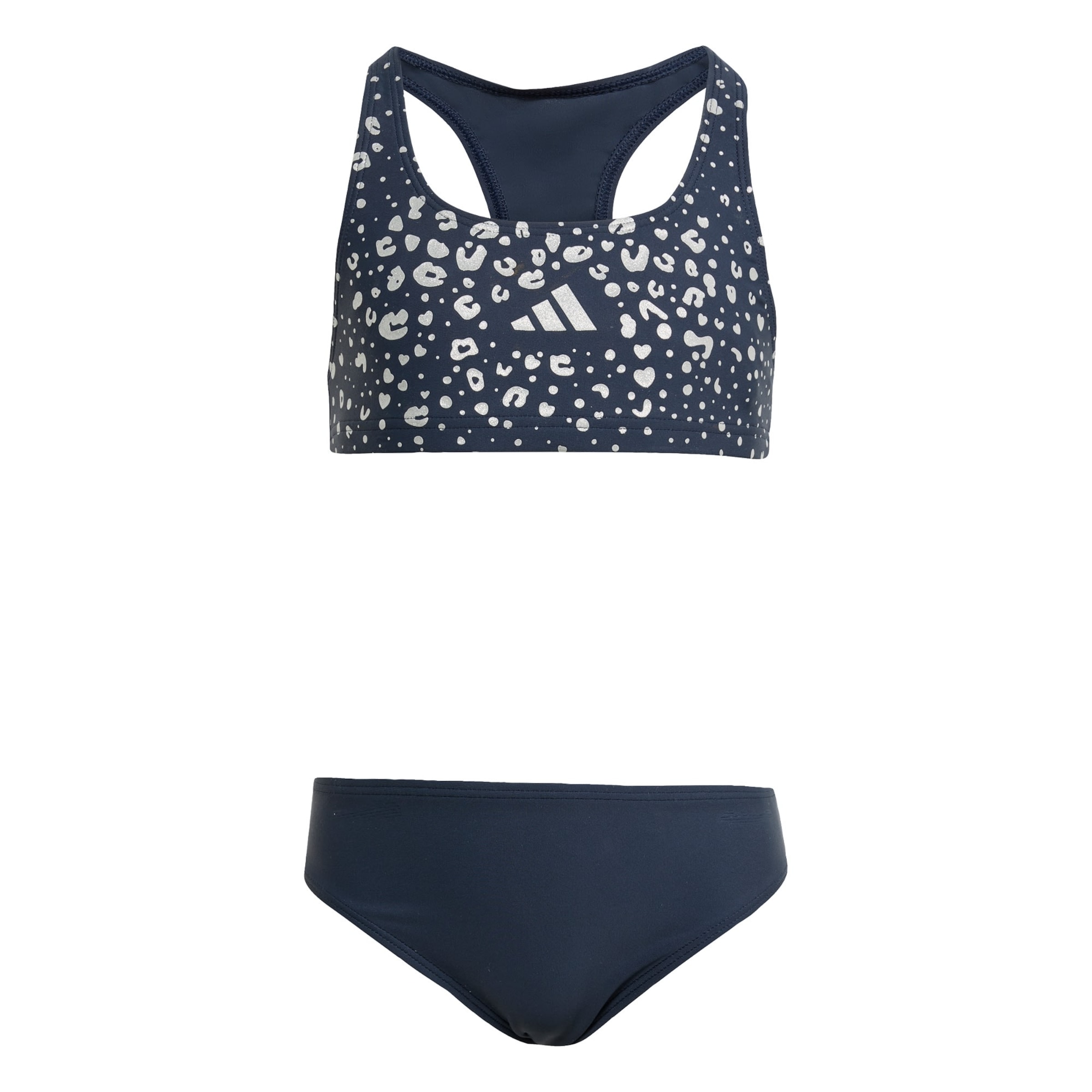 ADIDAS SPORTSWEAR Спортна плажна мода 'Glitter Bikini Set' в синьо: отпред