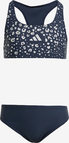 ADIDAS SPORTSWEAR Bikini 'Glitter Bikini Set' värissä sininen: etupuoli