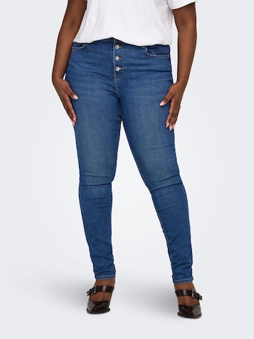 ONLY Carmakoma Skinny Jeans 'CARLola' in Blauw: voorkant