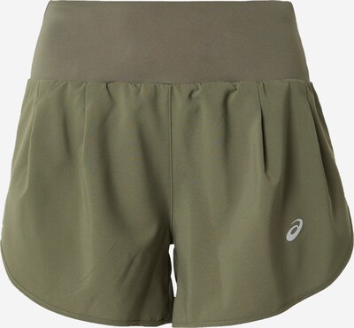 ASICS Sportshorts 'ROAD' in hellgrau / khaki, Produktansicht