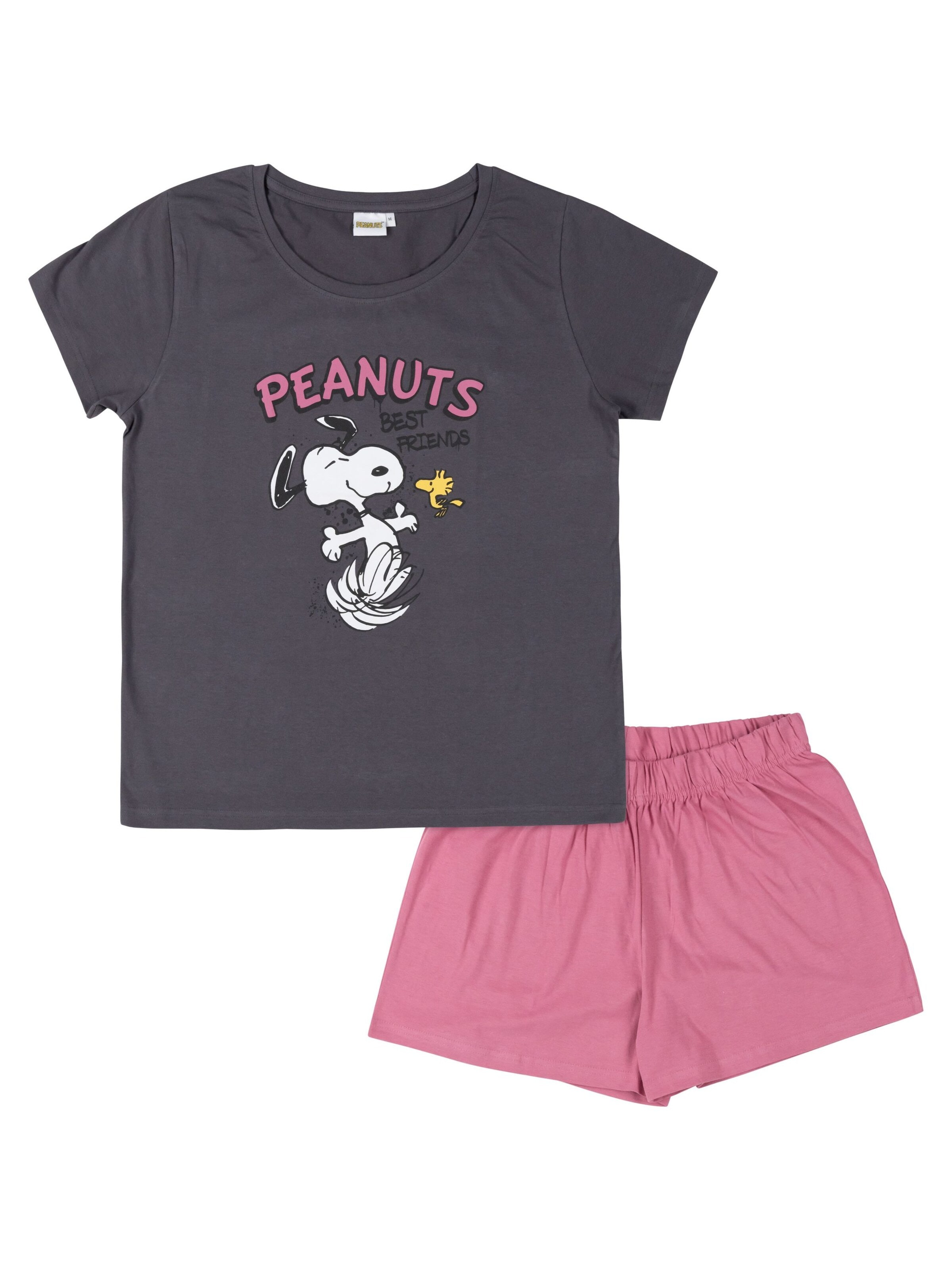 Snoopy & Die Peanuts Pyjama 'Best friends'‌‌‌‌‌‌‌ in Mischfarben: Vorderseite