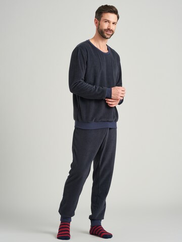 SCHIESSER Pyjama und Socken in Blau: predná strana