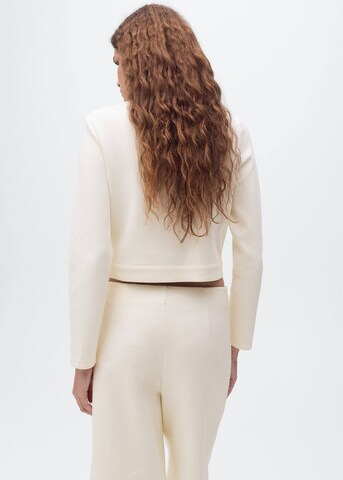 MANGO Blazer 'Grey-h' in Beige