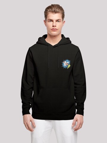 F4NT4STIC Sweatshirt 'Looney Tunes Bugs Bunny Carrot' in Schwarz: Vorderseite