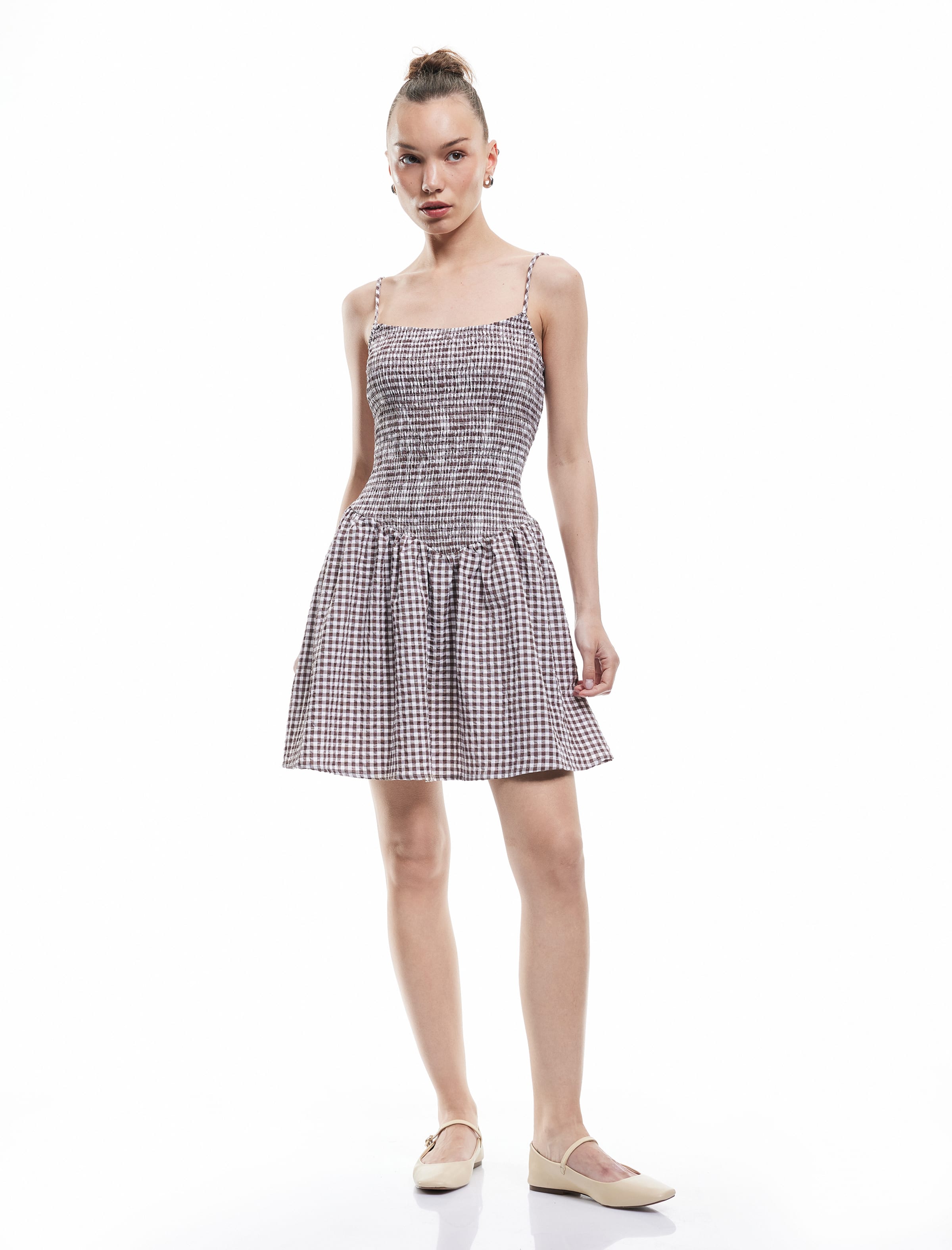 Koton Kleid in Braun: Vorderseite