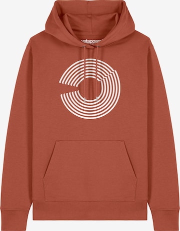 Felpa 'Abstract 01' di Watapparel in marrone: frontale