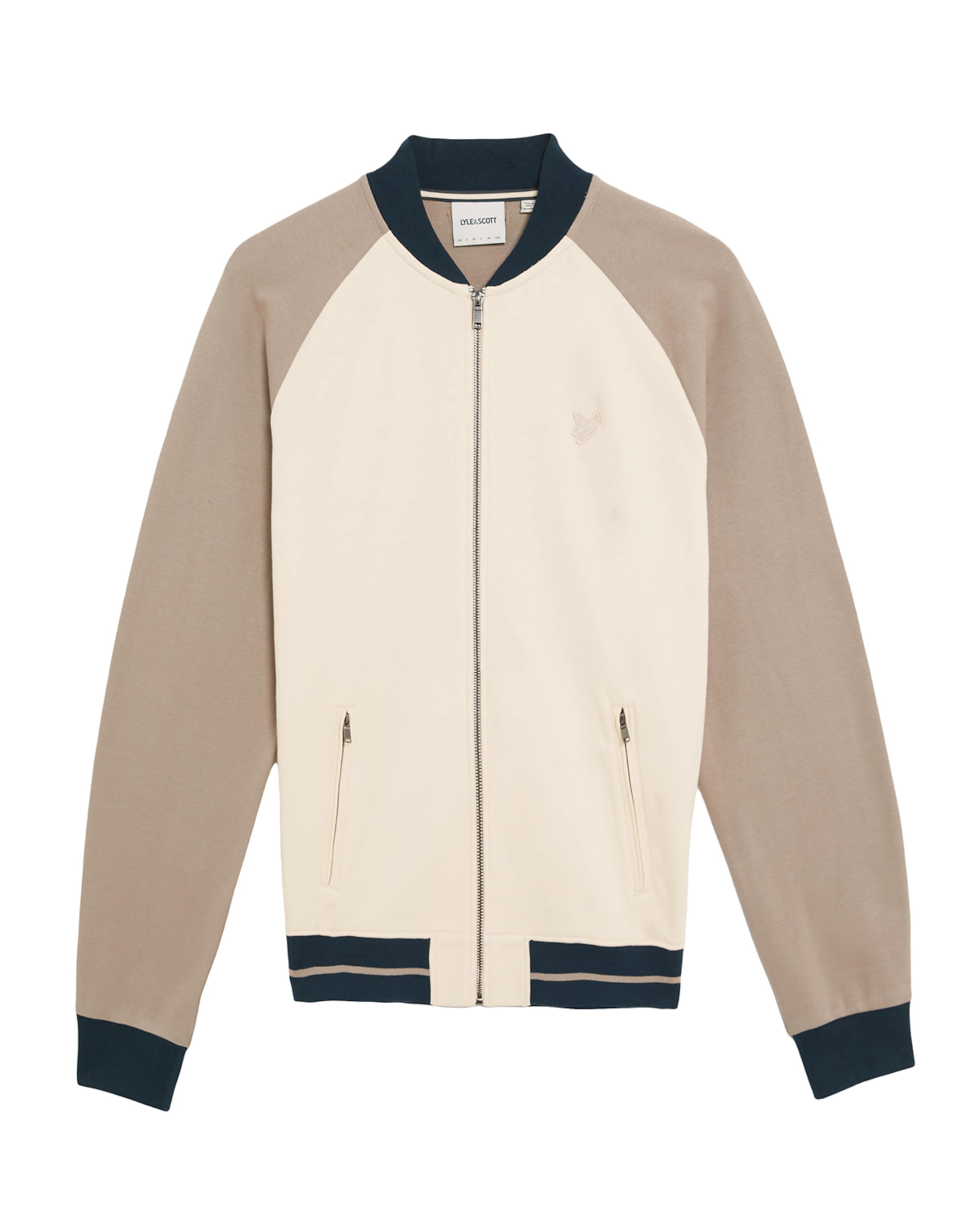 Lyle & Scott Tussenjas in de kleur Beige / Grijs / Groen, Productweergave