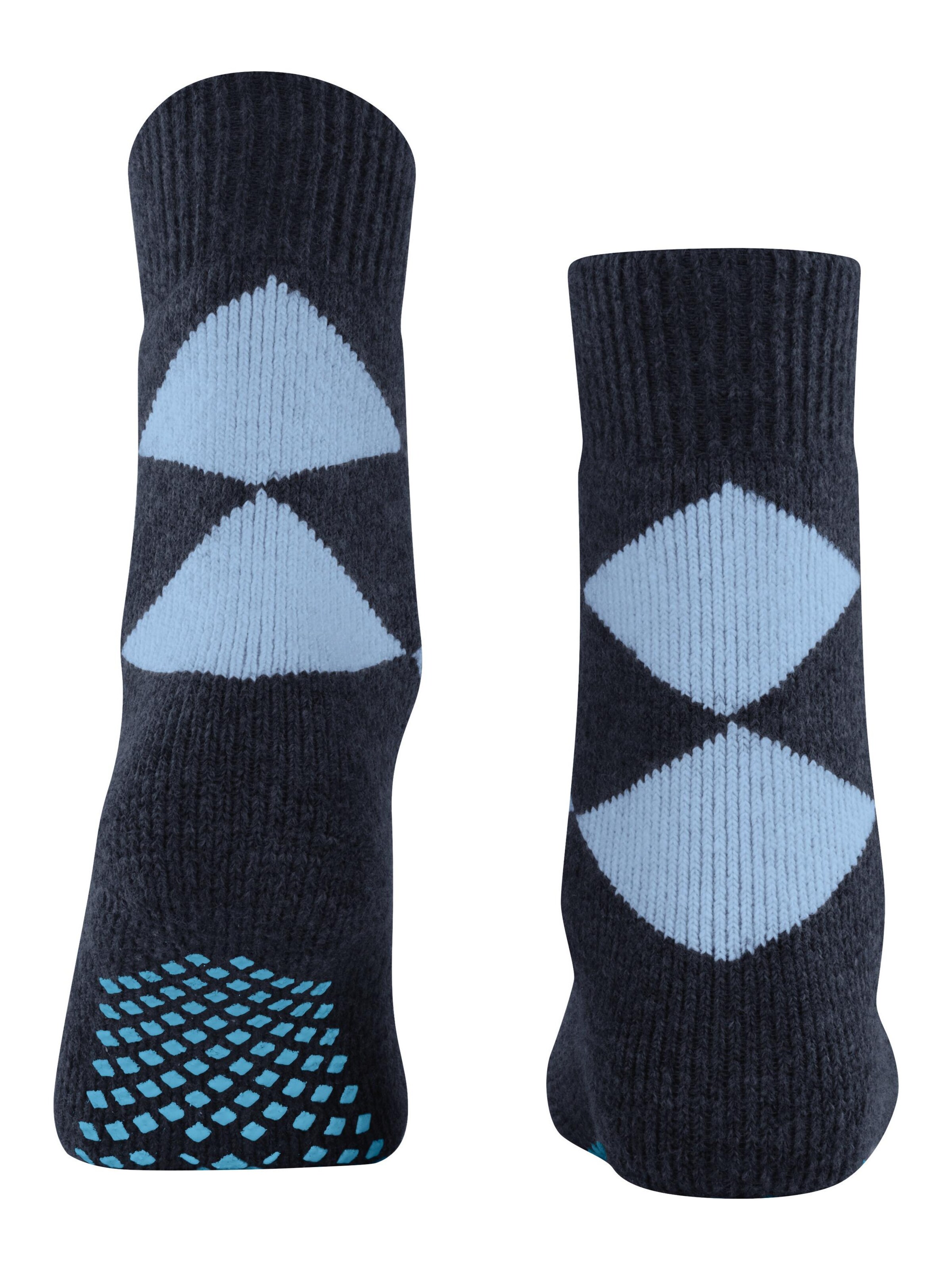 BURLINGTON Socks 'Cosy Argyle' in Blue
