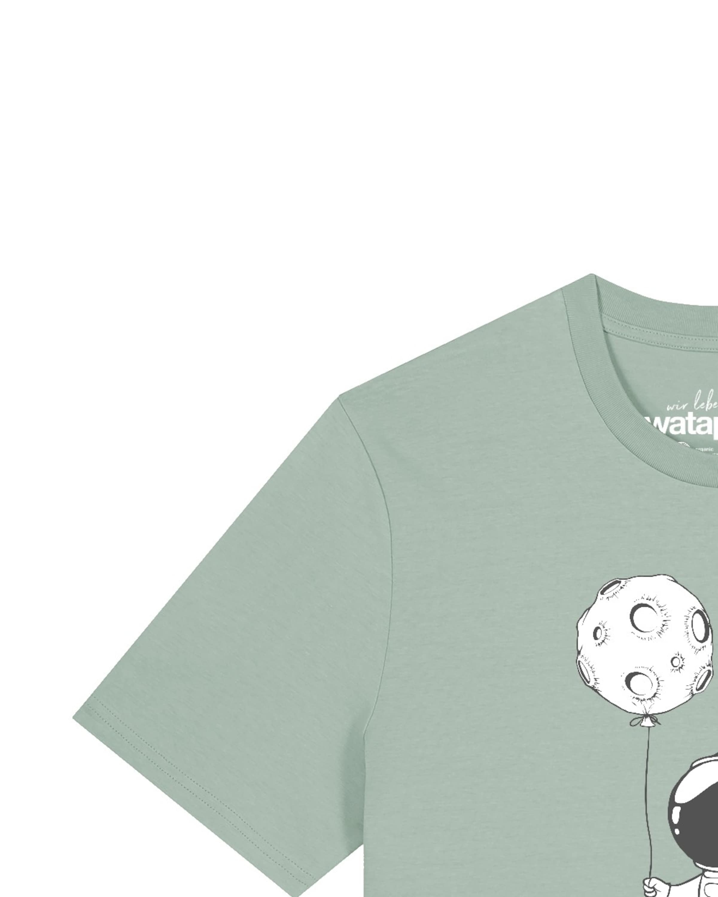 T-Shirt 'Kleiner Astronaut Mit Luftballon' Watapparel en vert