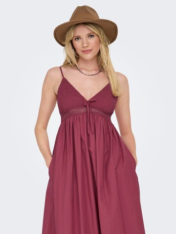 ONLY Kleid 'ONLBriar' in Rot
