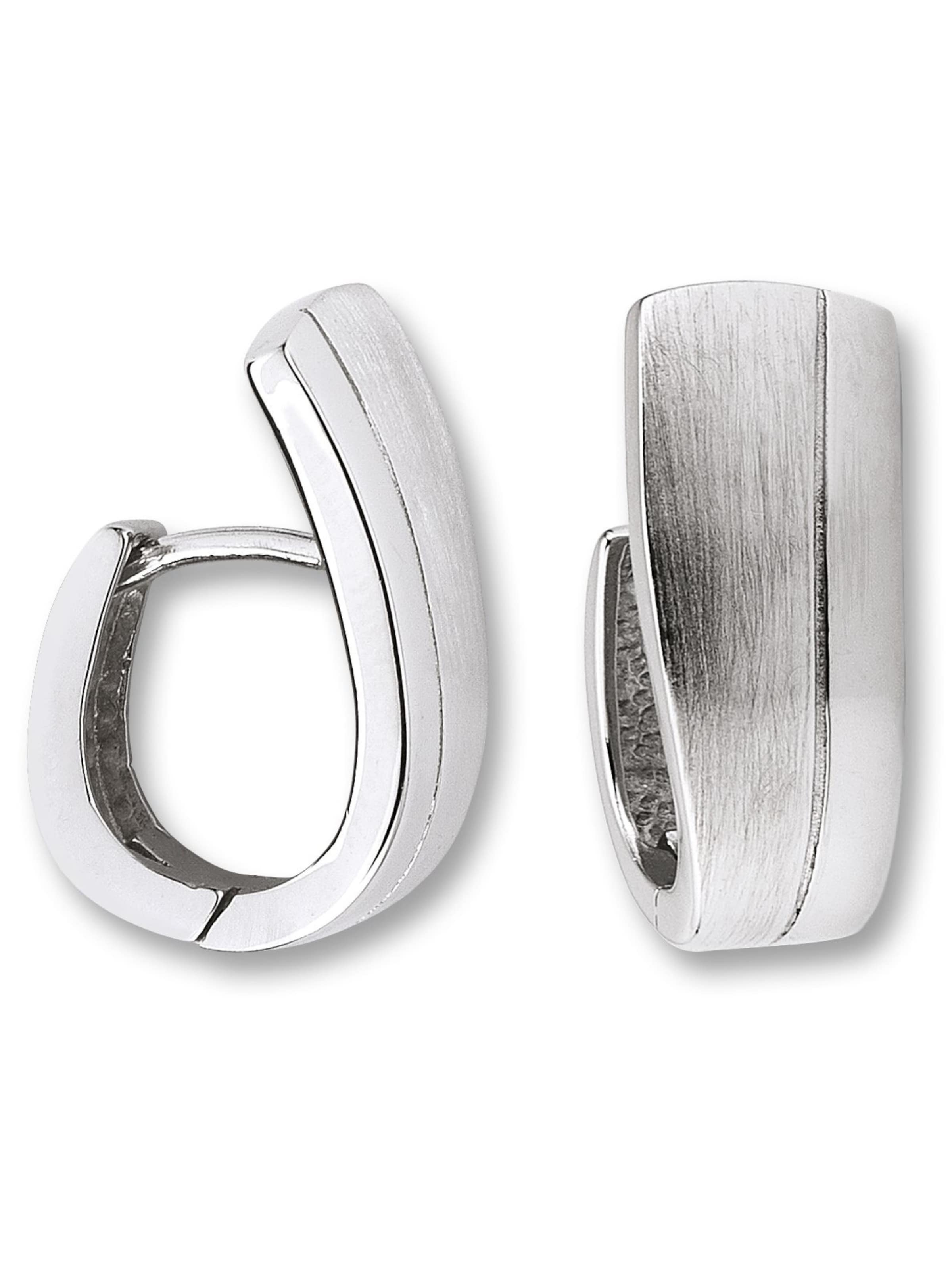 ONE ELEMENT Creolen in Silber: Vorderseite