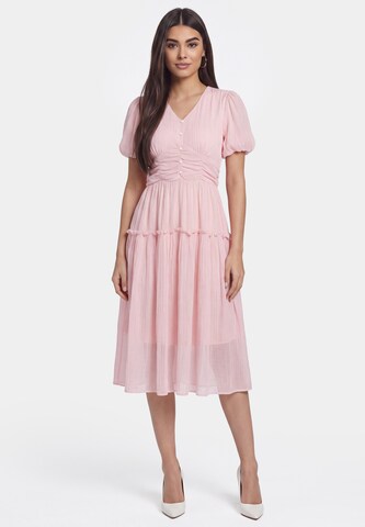 Robe faina en rose : devant