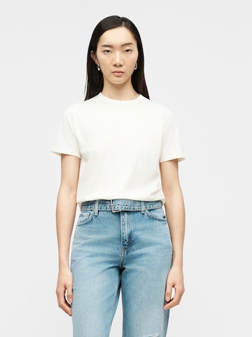 HUGO - Camisa 'Damacia_7' em branco: frente