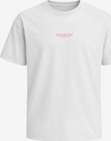 Neverless Shirt 'Kirschblüten' in Weiß: Vorderseite