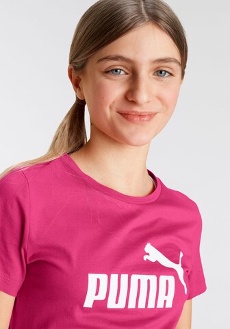 PUMA Футболка 'Essentials' в Ярко-розовый