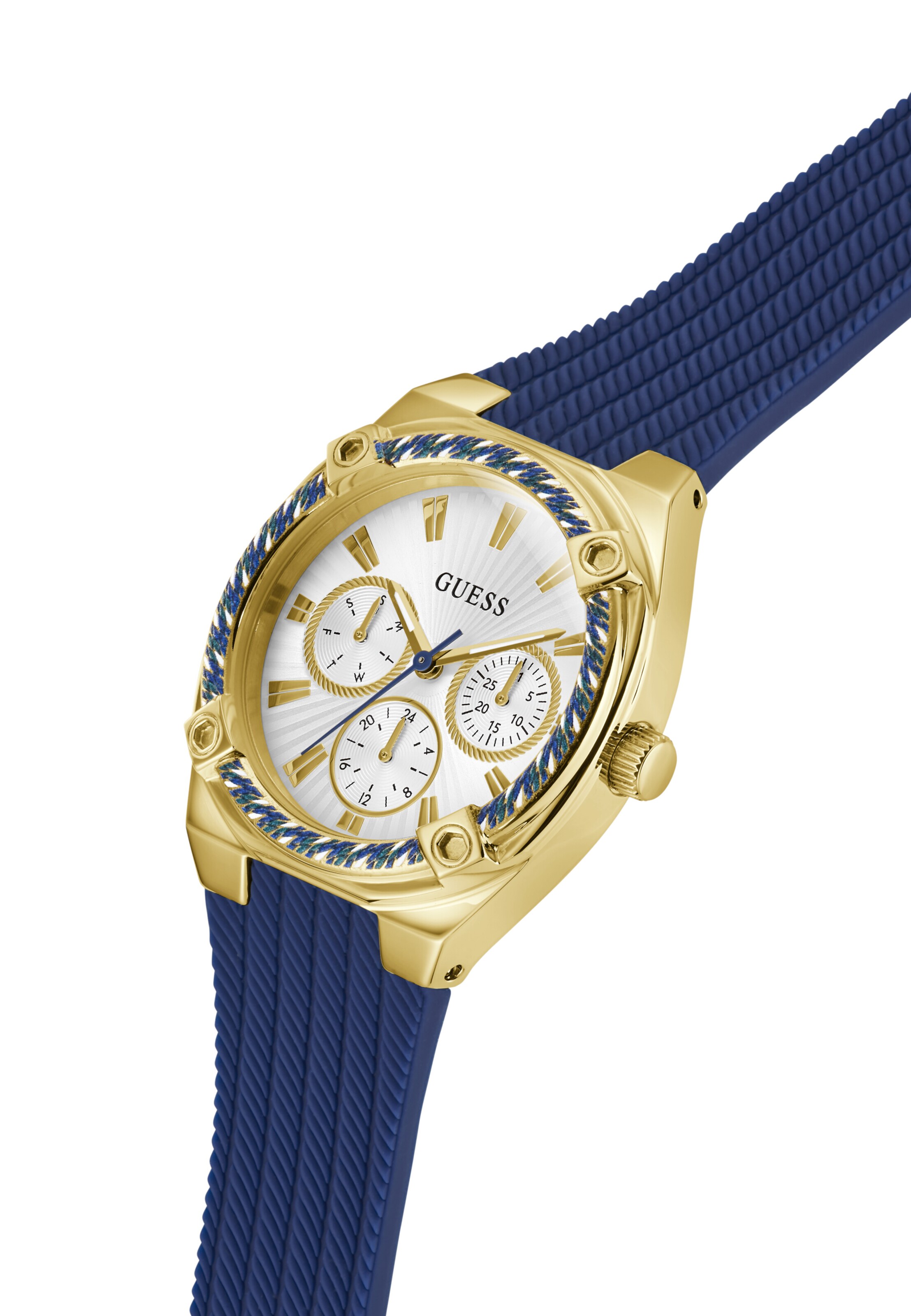 Orologio analogico 'Saylor' di GUESS in blu