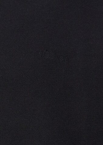 s.Oliver Men Big Sizes Pullover in Schwarz: Vorderseite