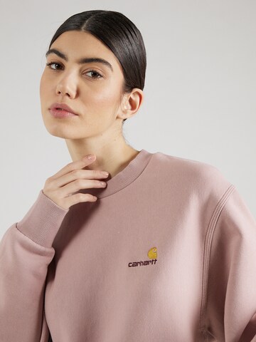Carhartt WIP Sweatshirt 'American' in Pink
