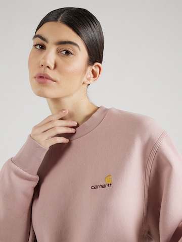 Carhartt WIP Sweatshirt 'American' in Roze