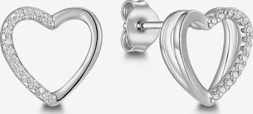 Pure Schmuck - Pendientes 'Heart Glow Ohrringe' en plata: frente