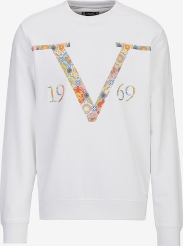19V69 ITALIA Sweatshirt 'Nico Baroque' in Wit: voorkant