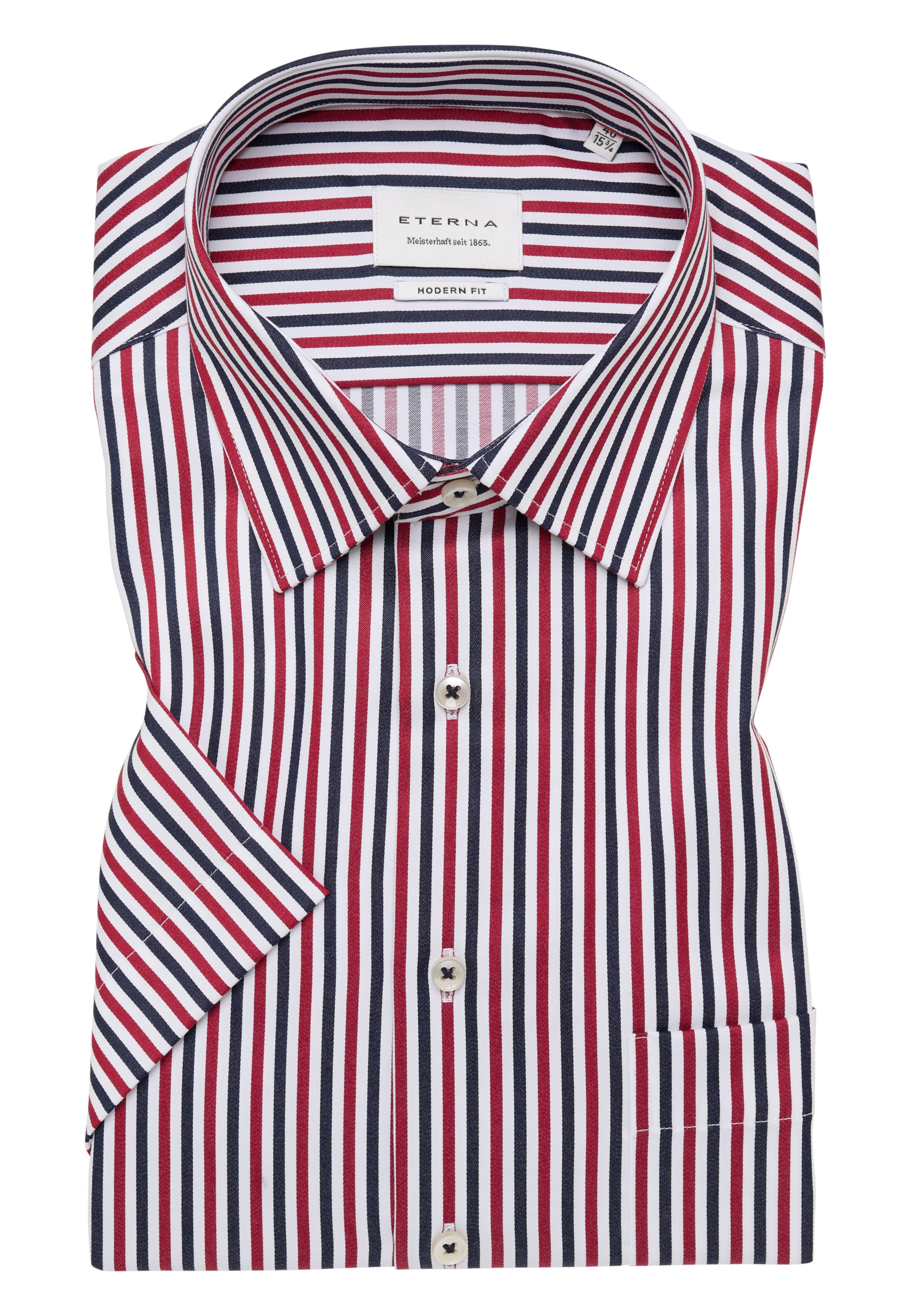 ETERNA Regular fit Business shirt in Red