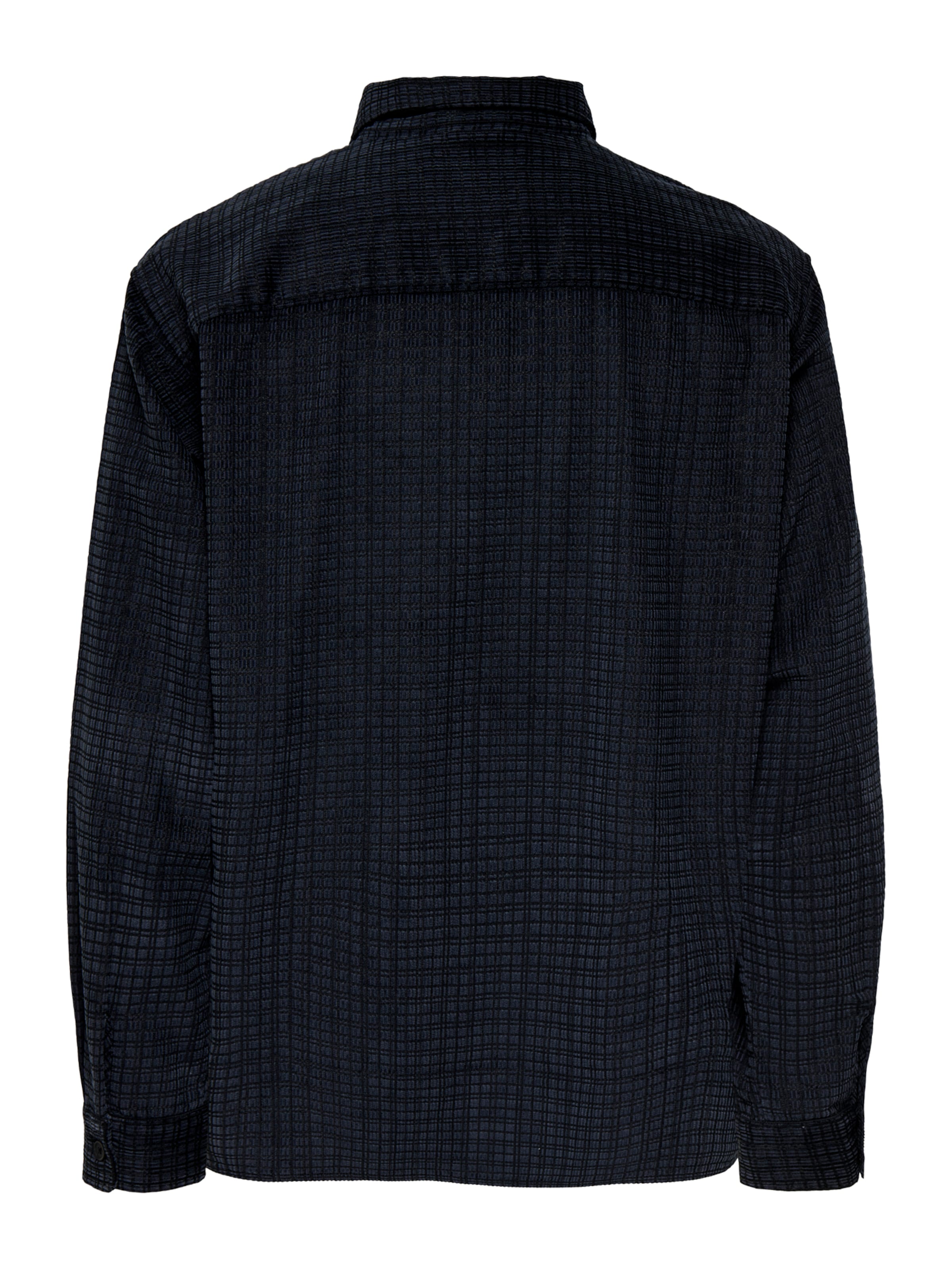 Only & Sons Comfort fit Button Up Shirt 'ONSWaleed' in Black