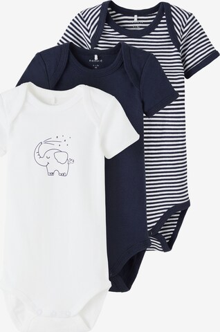 Tutina / body per bambino di NAME IT in blu: frontale