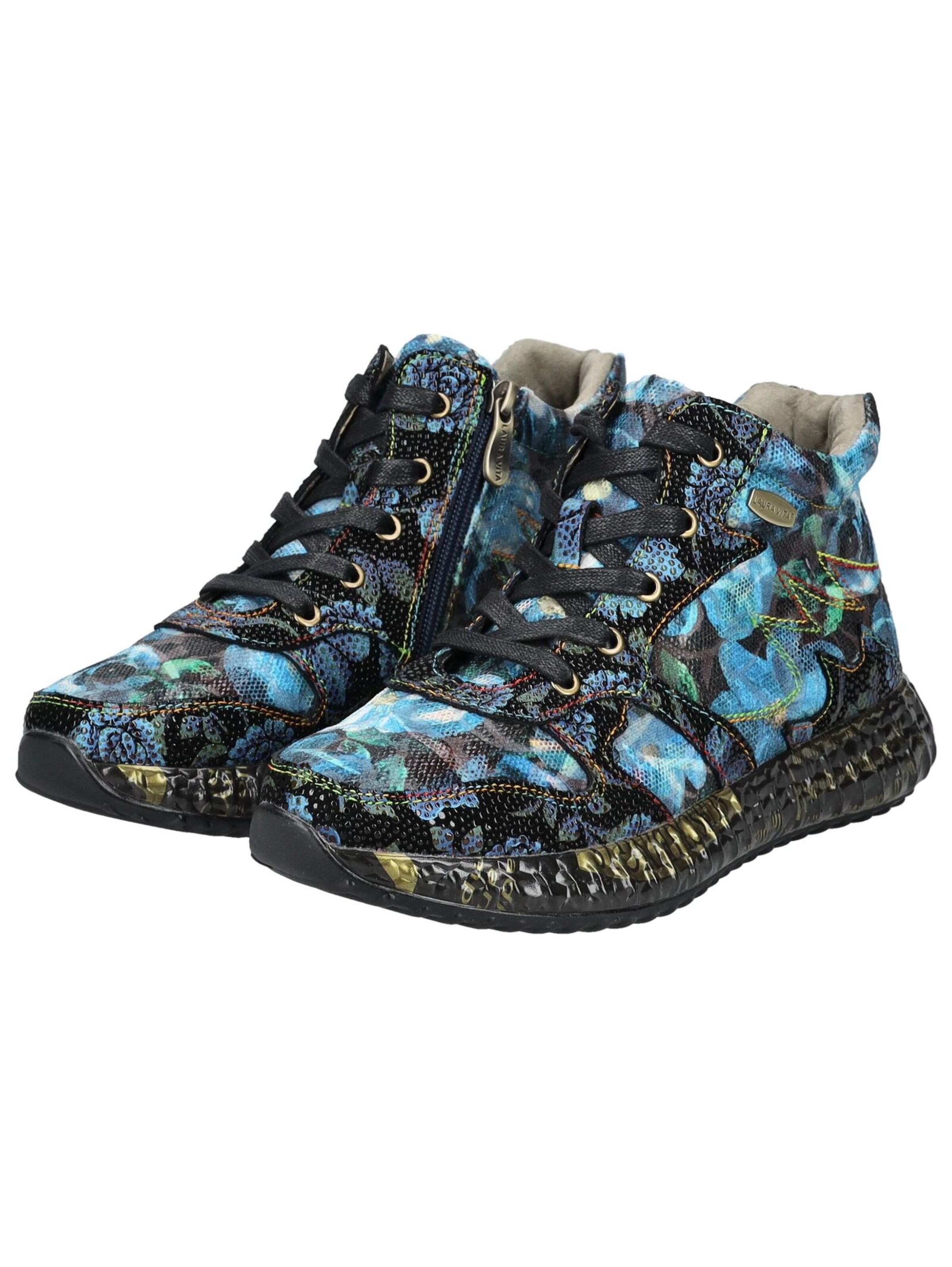 Baskets basses Laura Vita en bleu